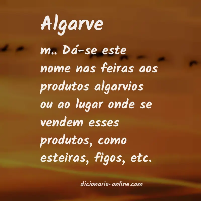 Significado de algarve