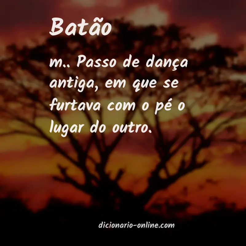 Significado de batão