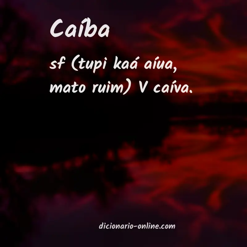 Significado de caíba