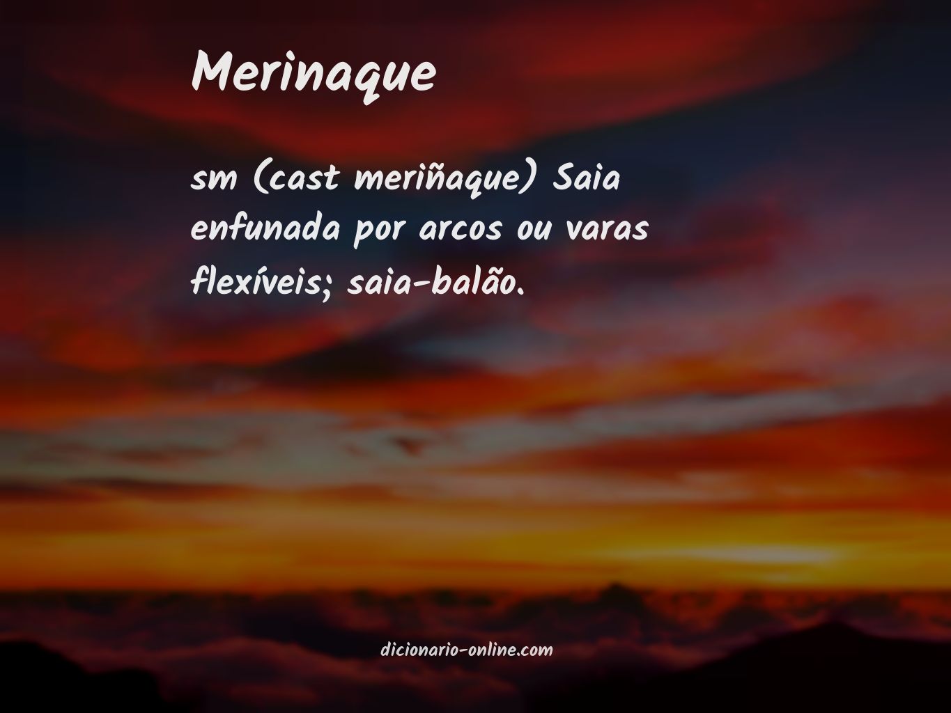 Significado de merinaque