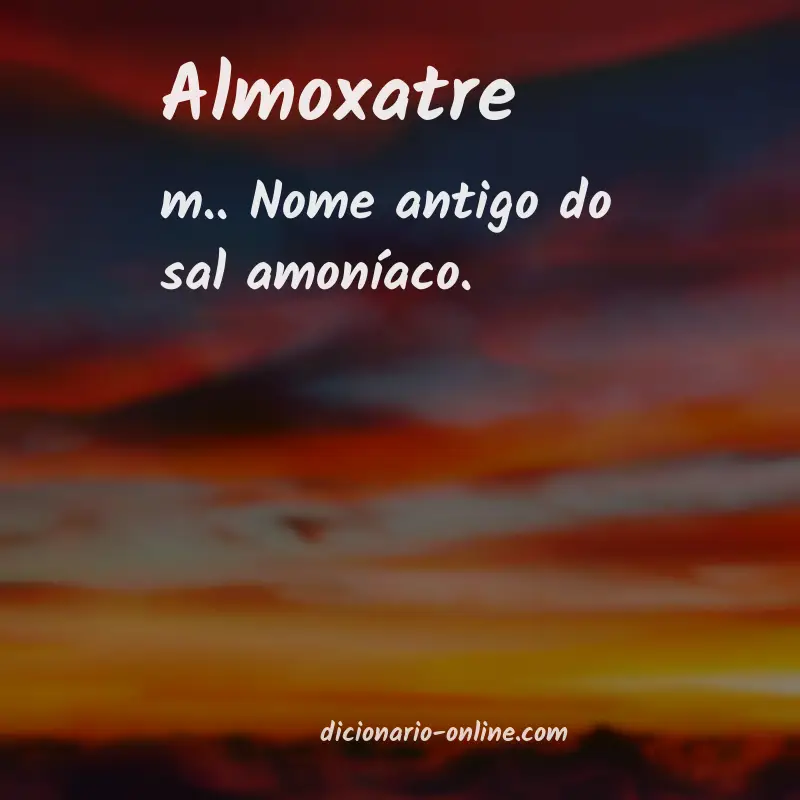 Significado de almoxatre