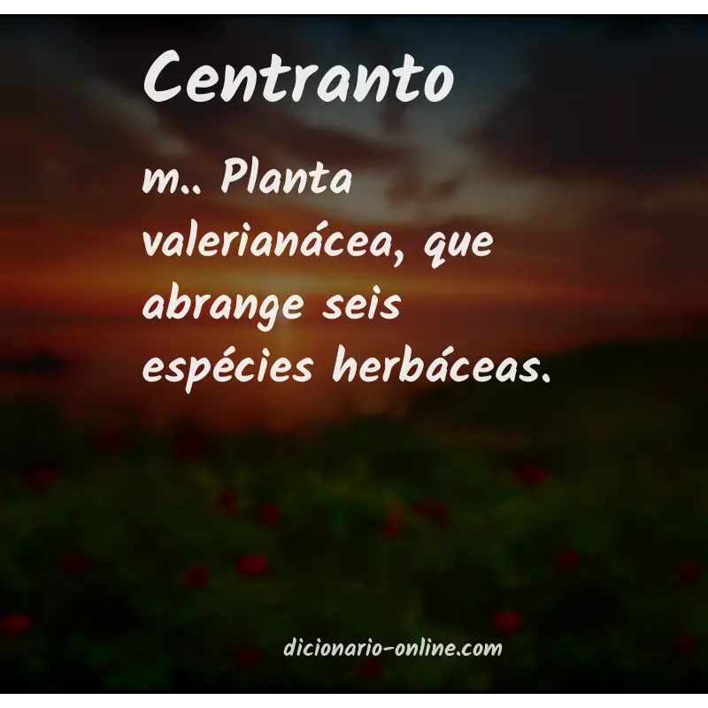 Significado de centranto