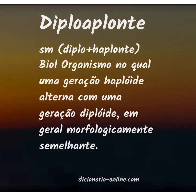 Significado de diploaplonte