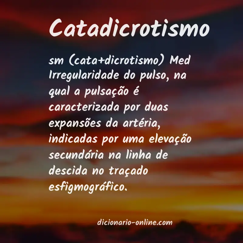 Significado de catadicrotismo