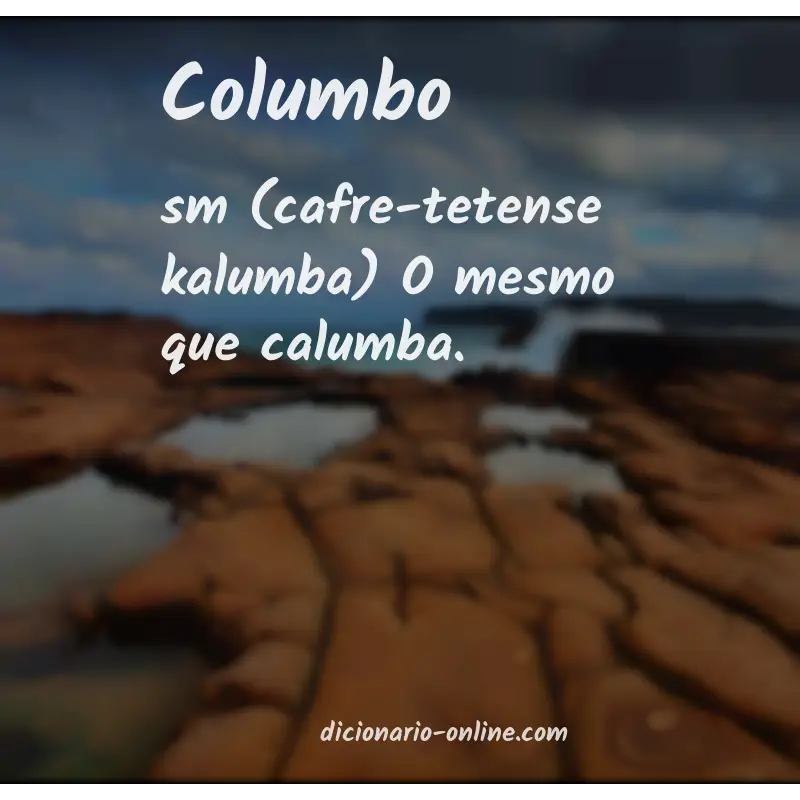 Significado de columbo