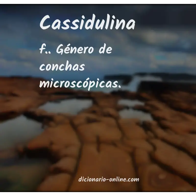 Significado de cassidulina