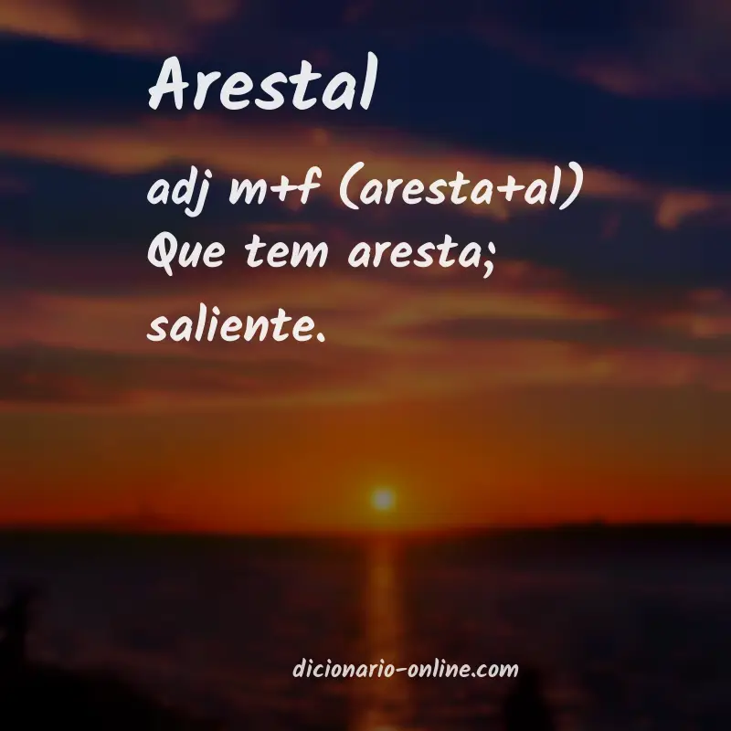 Significado de arestal