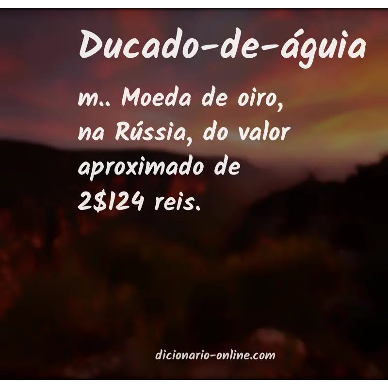 Significado de ducado-de-águia