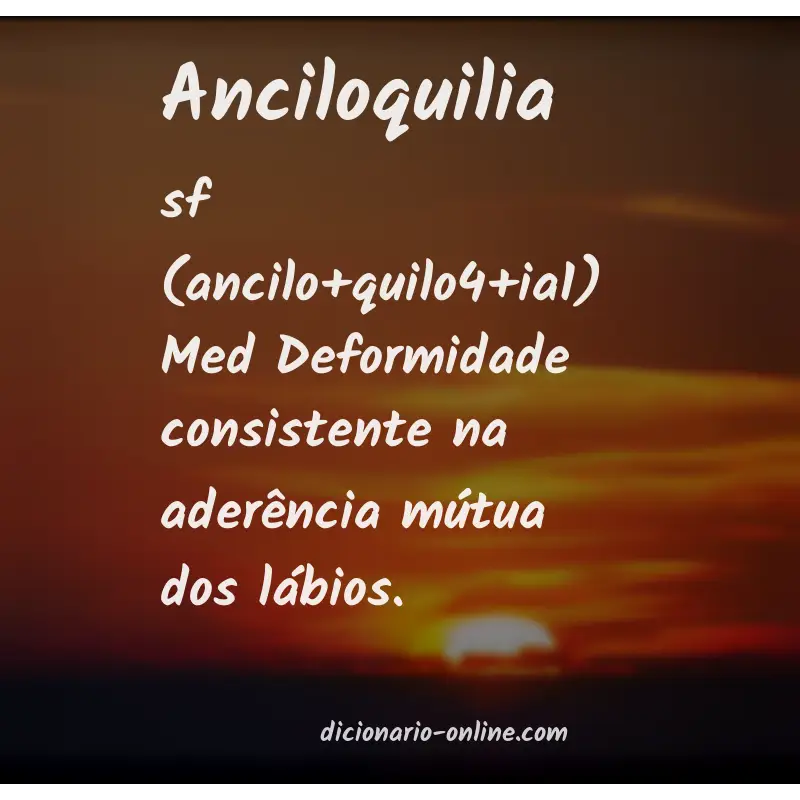 Significado de anciloquilia