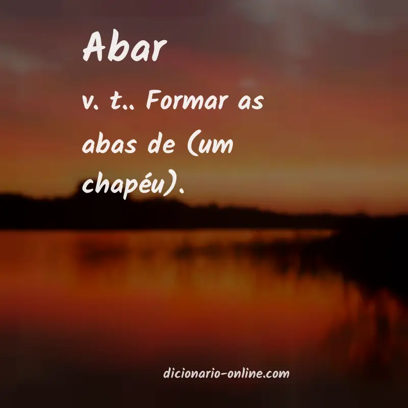 Significado de abar