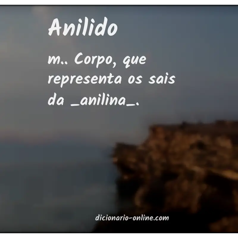 Significado de anilido