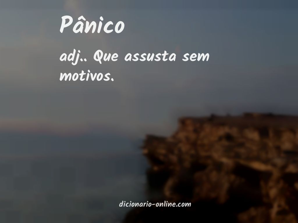 Significado de pânico