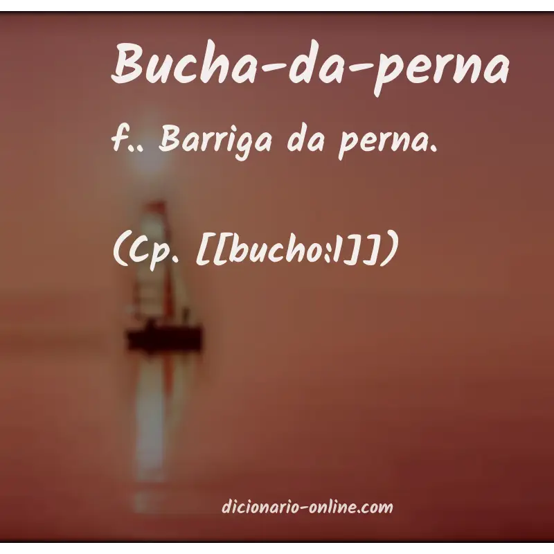 Significado de bucha-da-perna
