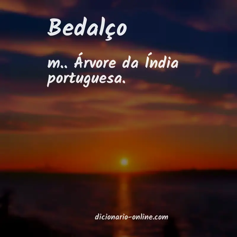 Significado de bedalço