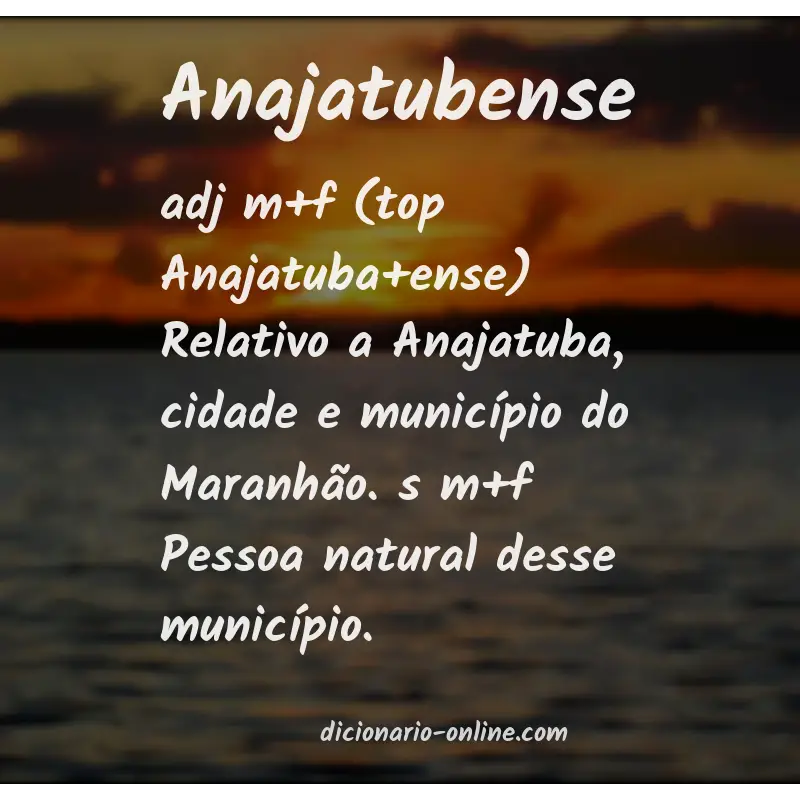 Significado de anajatubense
