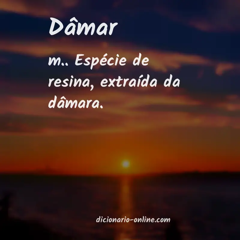 Significado de dâmar