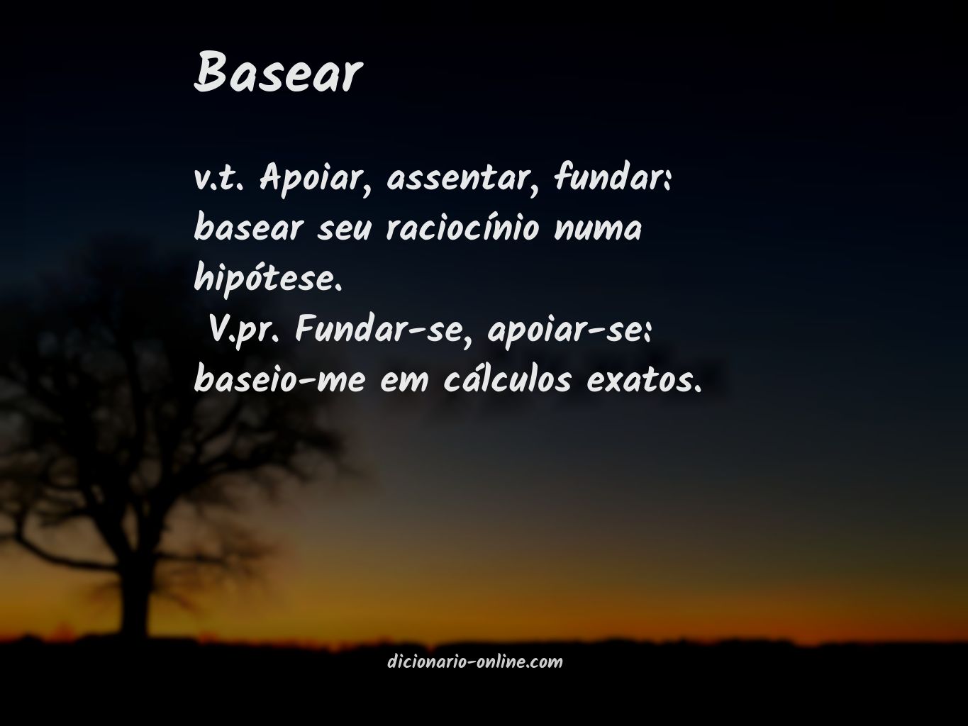 Significado de basear