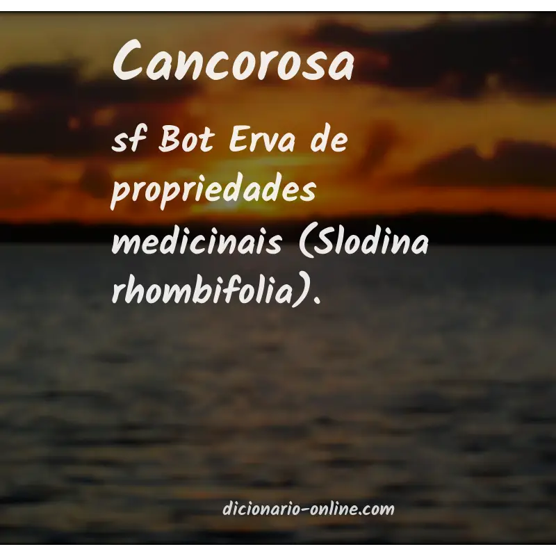 Significado de cancorosa