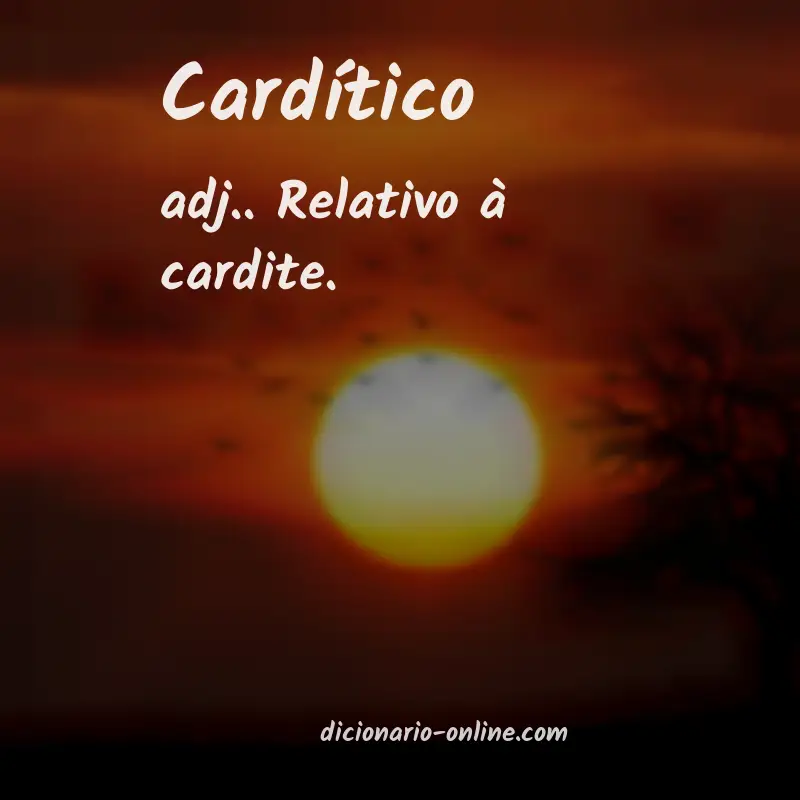 Significado de cardítico