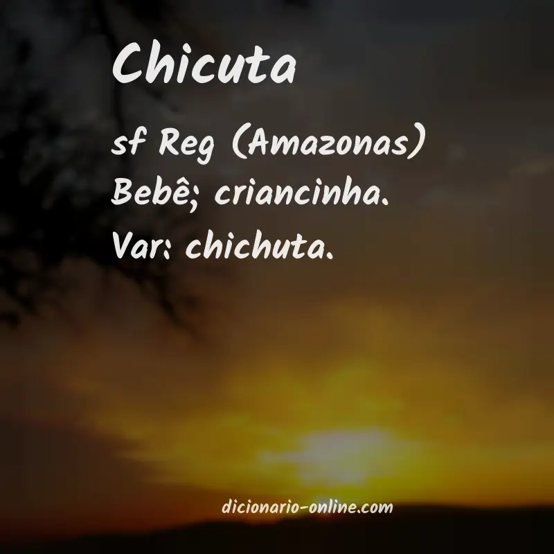 Significado de chicuta