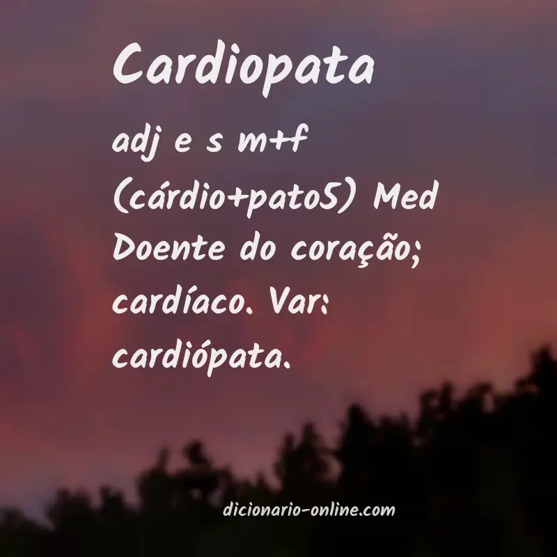 Significado de cardiopata