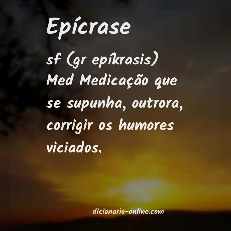 Significado de epícrase