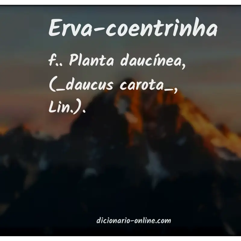 Significado de erva-coentrinha