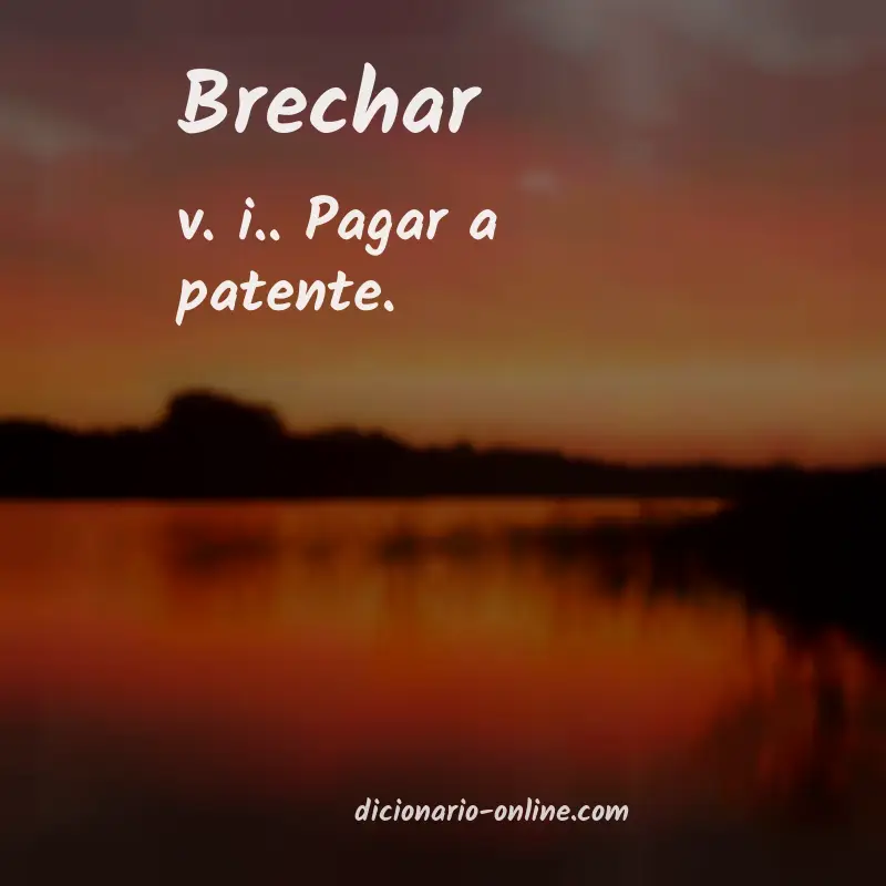 Significado de brechar