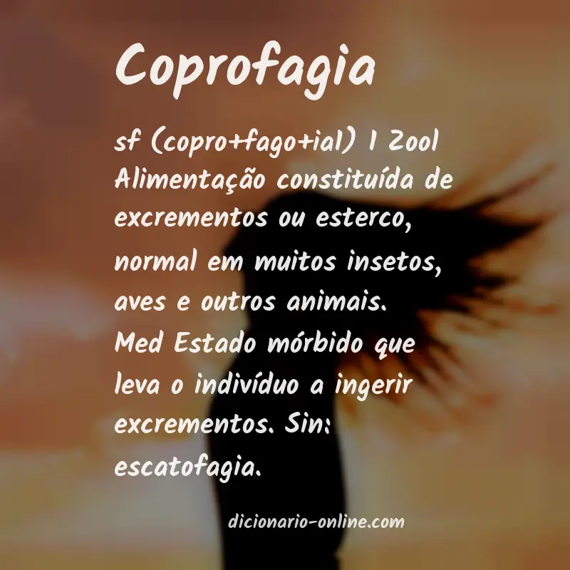 Significado de coprofagia