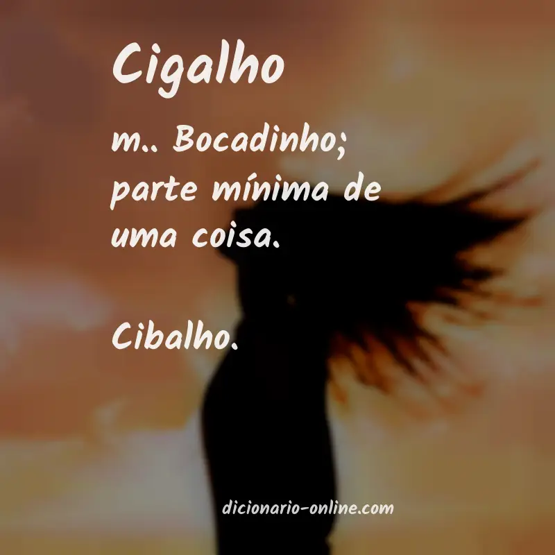 Significado de cigalho