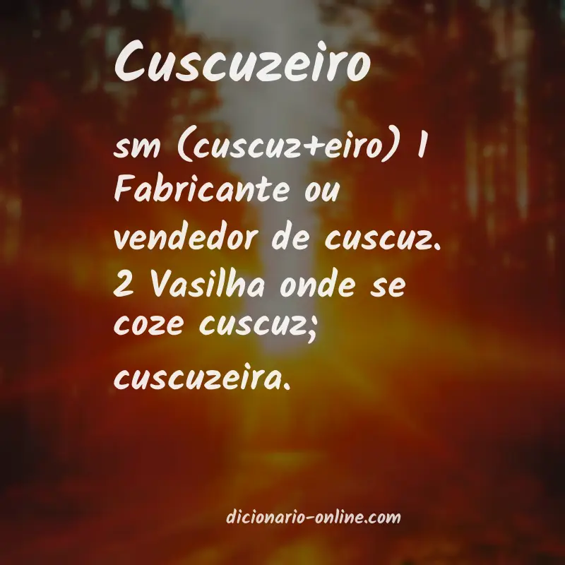 Significado de cuscuzeiro