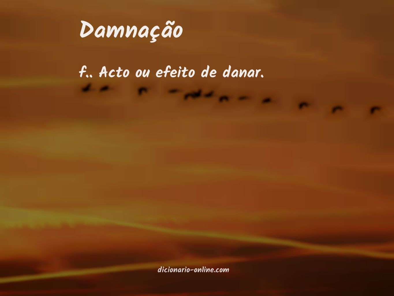 Significado de damnação