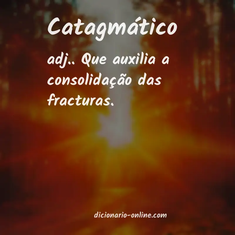 Significado de catagmático