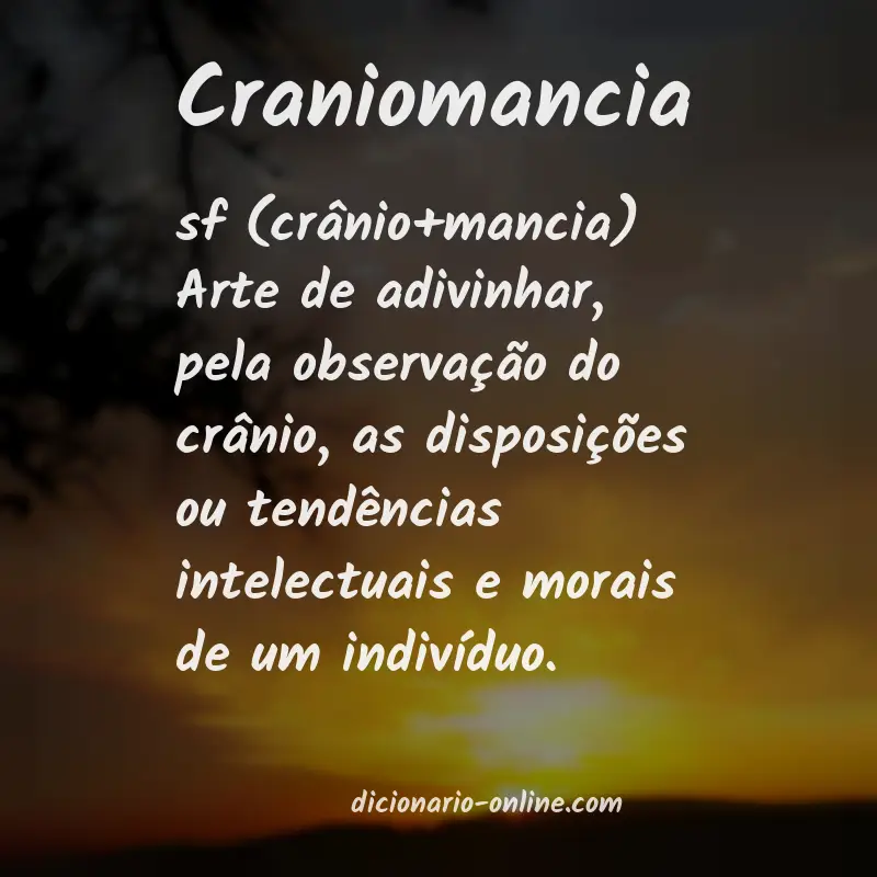 Significado de craniomancia