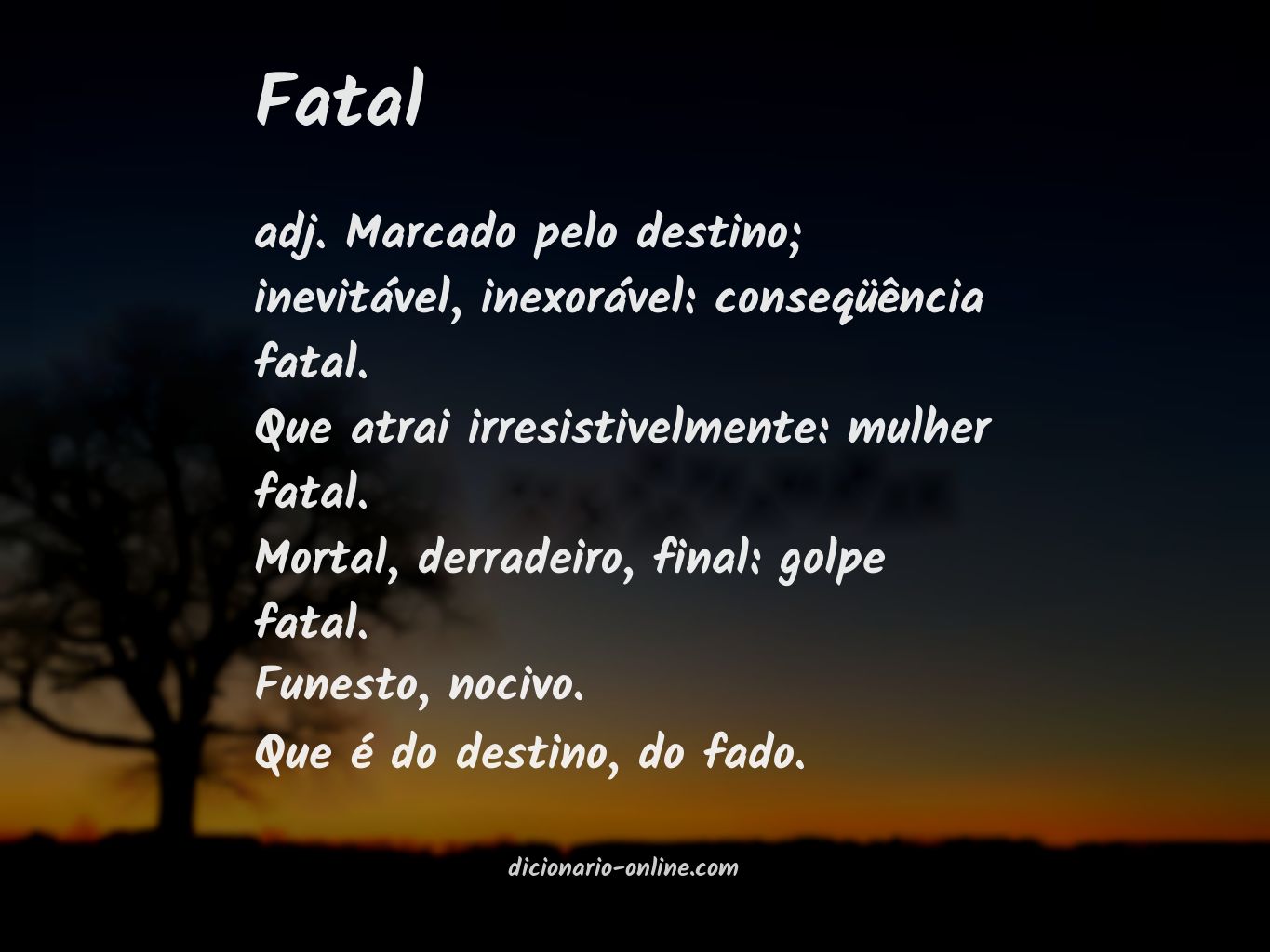 Significado de fatal