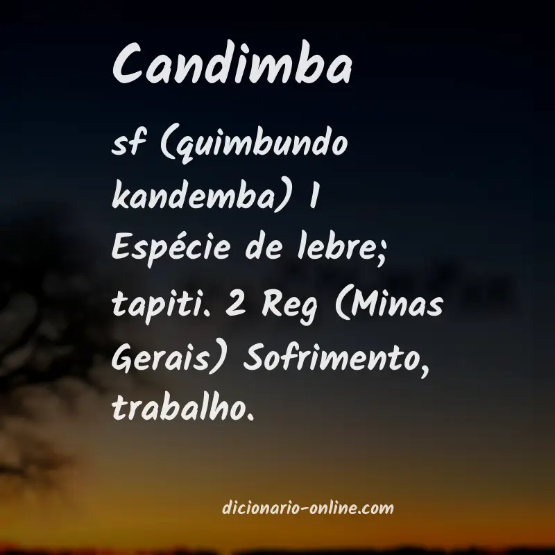 Significado de candimba