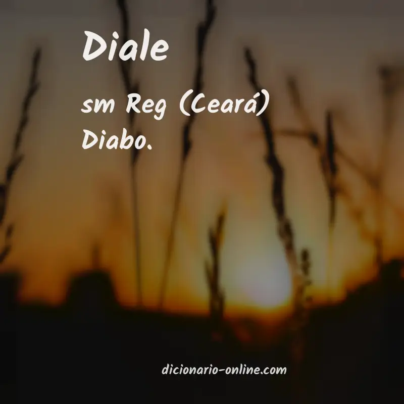 Significado de diale
