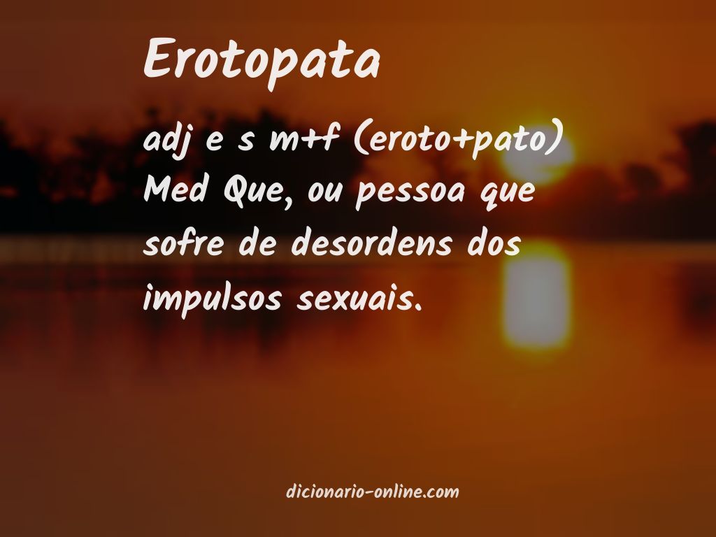Significado de erotopata