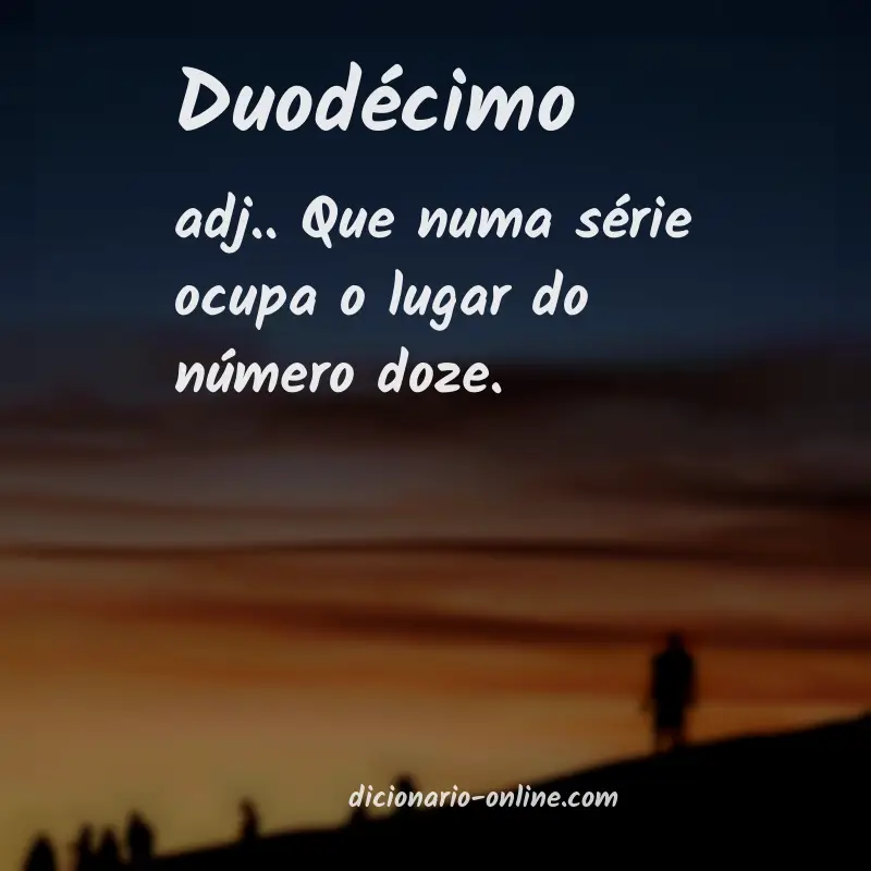 Significado de duodécimo
