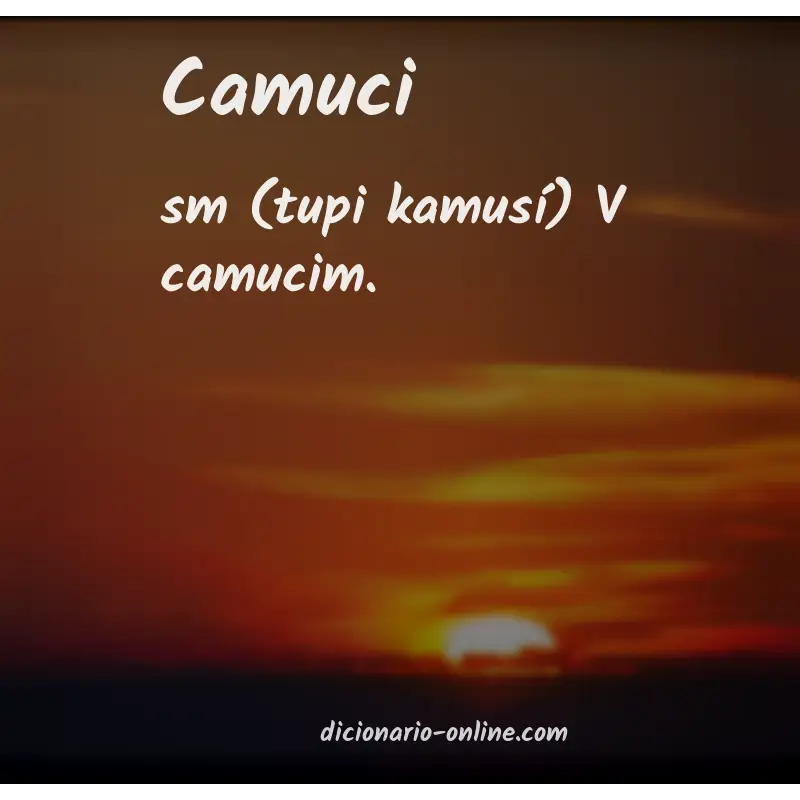 Significado de camuci