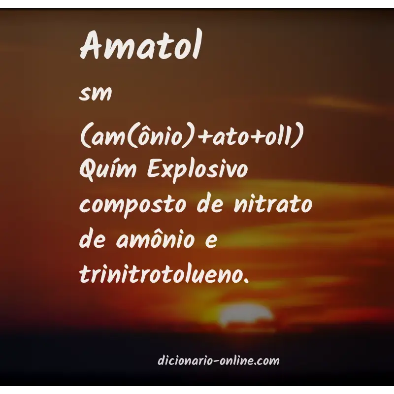 Significado de amatol