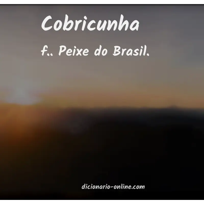 Significado de cobricunha