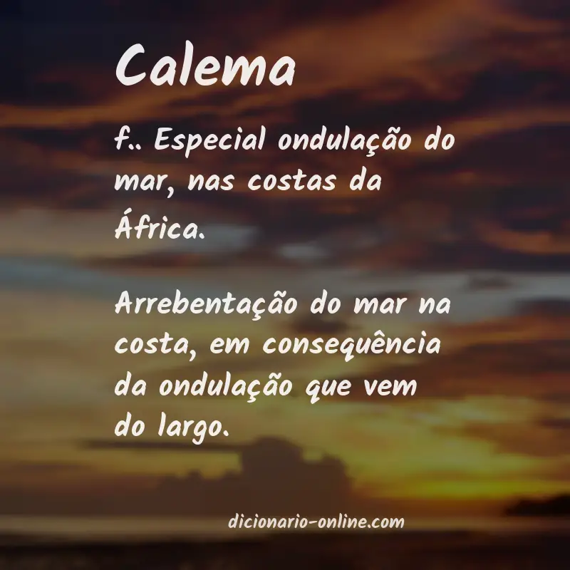 Significado de calema