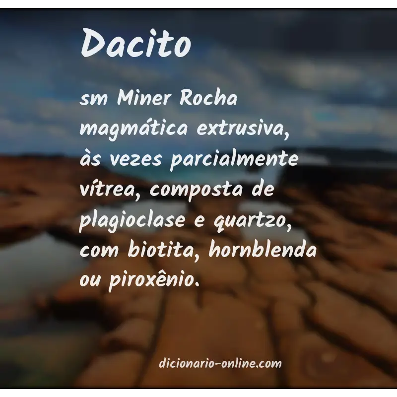 Significado de dacito