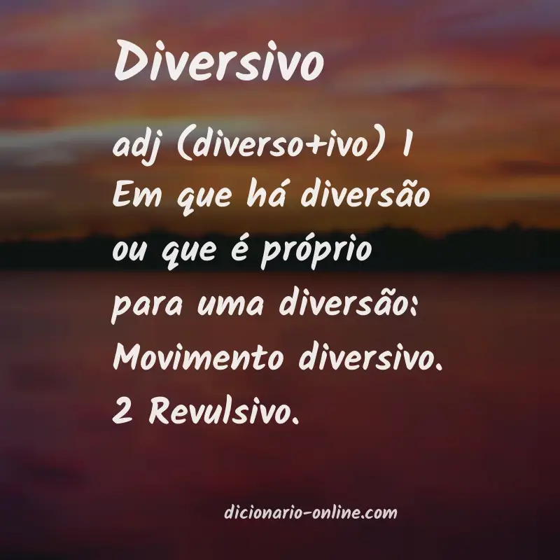 Significado de diversivo