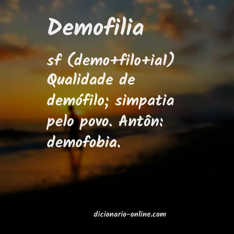 Significado de demofilia