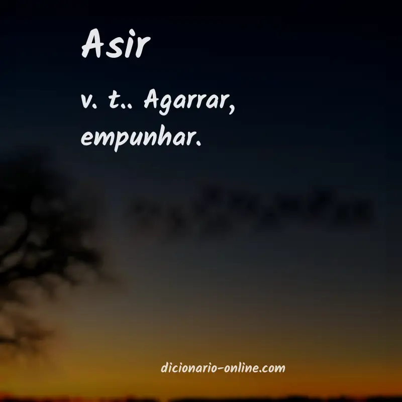 Significado de asir