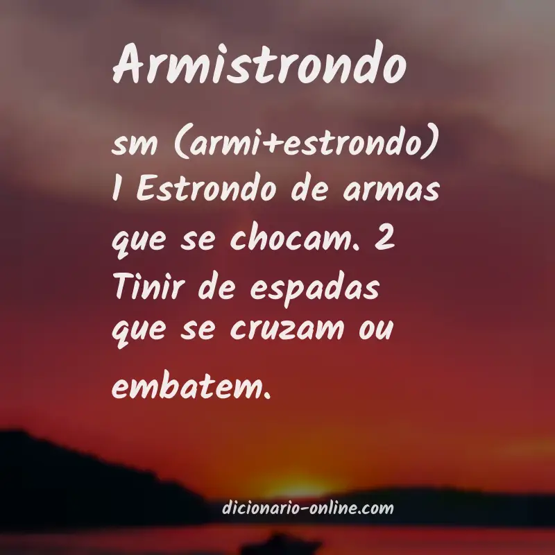 Significado de armistrondo
