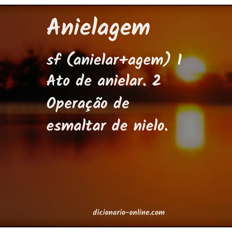 Significado de anielagem