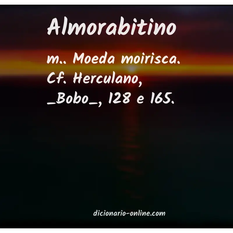 Significado de almorabitino